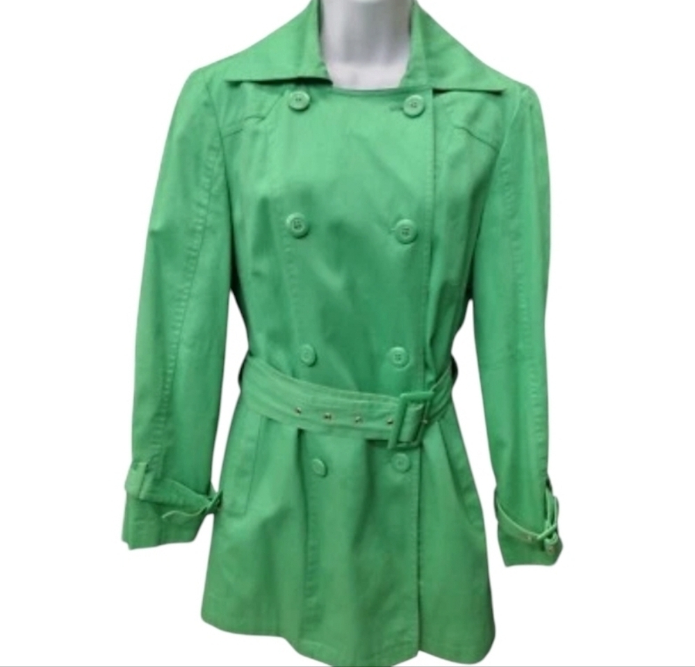 Chadwick's Green Trench Coat Jacket